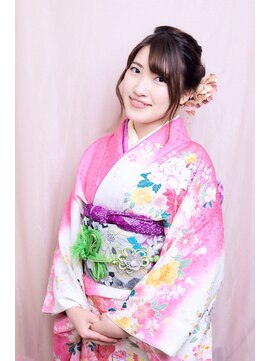 アイルビーヘア(I'll b hair) 【下北沢*I'll b hair*】振袖に似合う編み込み着物ヘア