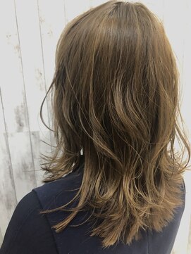 カイノ イオンモール草津店(KAINO) ハイライト×ミルクティーベージュ