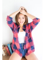 アッシュタカサキ(ash takasaki)&nbsp;スタイリングが簡単！大人かわいい愛されナチュラルボブ