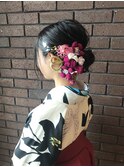 ヘアセット/ローシニヨン@20代30代@アッシュブラック