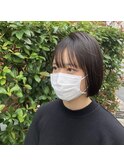 切りっぱなしボブ/曳舟ダブルカラー髪質改善オージュア