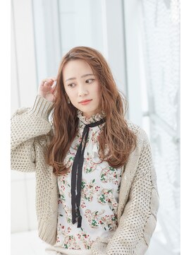 ミチオ ノザワ ヘアサロン ギンザ(Michio Nozawa HAIR SALON Ginza) アップバング/ウェーブ/ミルクティーベージュ/ゆるふわ/20代30代