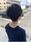 ショート/ブラック/髪質改善縮毛矯正/髪質改善/韓国風/