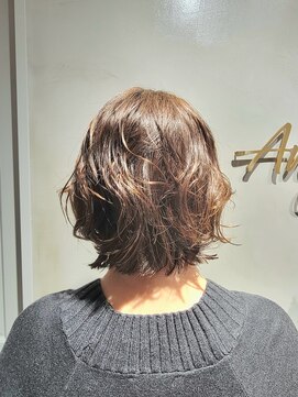 エニィ 池袋西口(Any) 黒髪/グレーベージュ/レイヤーロング/前髪パーマ/池袋/