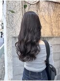デジタルパーマ コテ巻き風 オリーブベージュ  韓国風パーマy4