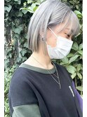 ハイライト　レイヤー ショートヘア　ボブ　くびれレイヤー 