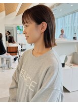 ローレン(LOREN)&nbsp;黒髪/ボブルフ/ネビージュ/小顔/ワンレン/栄/髪質改善/前髪