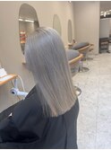 ハイトーン ミルクティー ブリーチ グレージュ 三宮 元町