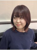 ブリーチ無しワインレッド