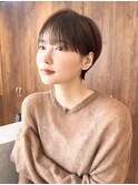 大人マッシュ/耳掛けショート/シースルーバング/30代40代50代