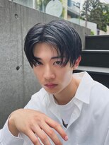 ガーデン 銀座(GARDEN)&nbsp;艶センターパートスペインカールブルーブラック韓国マッシュ