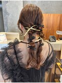 ツイン編みおろし