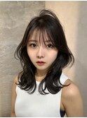 ミニウルフ髪質改善縮毛矯正酸性ストレートレイヤーカット/銀座