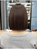 【GEEKS渋谷】切りっぱなしボブ/ココアブラウン/大人可愛い/夏色