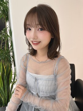 リリット(ReLit) ボブレイヤーカットグレージュベージュショート錦糸町髪質改善