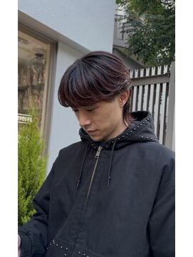 エムクール(M,cooL) シースルーマッシュニュアンスパーマウルフヘア