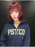 ワインレッド × &nbsp;ボブレイヤー