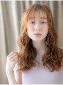 ウォームブラウン/外国人風パーマ/レイヤーロングウェーブg