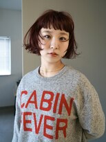 シアター(CIARTOR)&nbsp;ボルドーカラー/ 切りっぱなしボブ