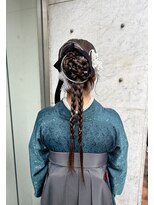 ミラ(Mila)&nbsp;卒業式ヘアセット/カチモリ三つ編みアレンジ★