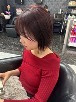 ザ アクネ 岡崎竜美丘店(THE ACNE) ♪ボブ_ピンクラベンダー_くすみピンク