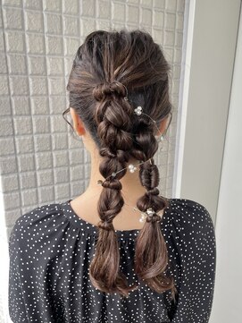 シャルムバイケンジ(Charm.by KENJE) 【編み下ろし】結婚式/お呼ばれヘア/銀座/有楽町/ヘアアレンジ