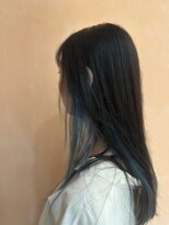 トリコ アヴェダ ららテラス北綾瀬(tricot AVEDA) ロング/ナチュラルレイヤー/インナーカラー/ブルー
