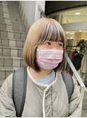 ボブ×ポイントブリーチ×アンブレラカラー×横浜×20代石川町
