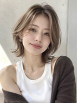 ノア(NOA) 【NOA】細めハイライト×くびれショートボブ×顔周りレイヤー