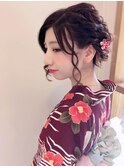 浴衣　成人式　卒業式　振袖　袴　ヘアアレンジ