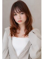 カバーヘア ブリス 戸田公園西口店(COVER HAIR bliss)&nbsp;オレンジブラウンアンニュイくびれヘアZ戸田公園10代20代30代