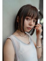 オースティン 登戸向ケ丘遊園(AUSTIN)&nbsp;大人かわいい前髪セシルカットココアブラウンフリンジウェーブ