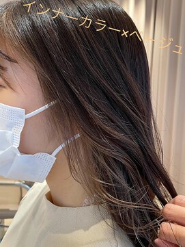 フーガヘアー 元住吉店(FUGA hair) くすみベージュ/ベージュインナーカラー/20代30代40代50代