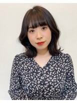 イオエ(ioe)&nbsp;前髪/アンブレラカラー/こなれミディ/イメチェン/ウェーブパーマ