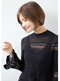 大人可愛い30代40代50ショートボブショート丸みショート