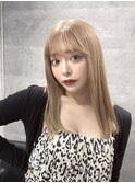 小倉由菜ちゃん♪人気ハイトーンの韓国風ヘア♪朝長
