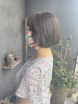 ナナ バイ ピケ(nana by pique) 丸みボブ/グレーベージュ/グレージュカラー/20代/30代/40代