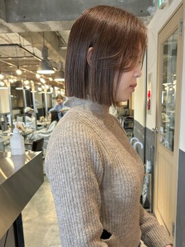 キーン 立川店(keen) 【keen×刈谷】まろやかベージュ×韓国式タッセルボブ