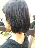 癖毛ボブ