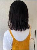 【COLO 白川】切りっぱなしロブ×暗髪カラー