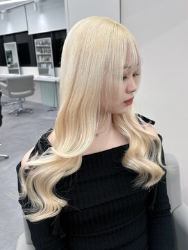 ベレーザ 渋谷(BELEZA) 6922韓国ブロンドハイライトグラデーション艶髪ハイトーンカラー