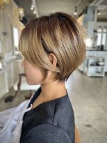 アトリエ エス atelier es HAIRDESIGN&nbsp;メンズライク/大人ショートボブ/ひし形ボブ/モテ髪/艶感カラー