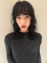 ノラギンザユー(NORA GINZA/U)&nbsp;ウルフパーマレイヤーパーマミディアムパーマニュアンスパーマ