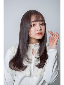 ルフュージュ バイ プロデュース 相模大野店(Refuge by Produce) レイヤーカット/ショコラブラウン/ストレートロング