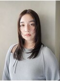 ◎韓国ヘアー顔周りレイヤーボブミディアムおくれ毛前髪万代新潟