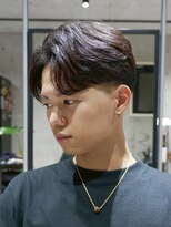 メッツ 原宿(METS) MEN‘S /毛流れセンターパート×フェード /短髪 /大人ヘア