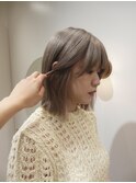 セピアグレージュ/グレー/ベージュ/中明度/ダブルカラー/渋谷/Y