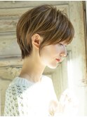 大人美人ショートボブ
