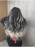 ハイライト風エクステ/巻き髪