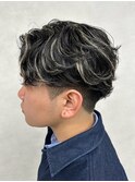 メンズパーマ/フェザーパーマ/メンズハイライト